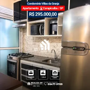 Apartamento com 2 Quartos à venda, 50m² no Jardim Marilu, Carapicuíba