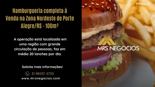 Ponto Comercial à venda, 100m² no Sarandi, Porto Alegre
