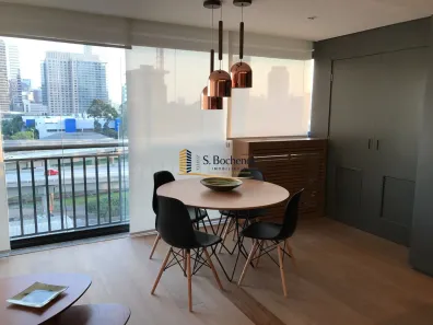 Apartamento com 1 Quarto para alugar, 62m² no Cidade Monções, São Paulo