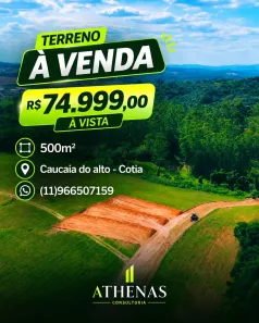Lote/Terreno à venda, 500m² no dos Mendes (Caucaia do Alto), Cotia
