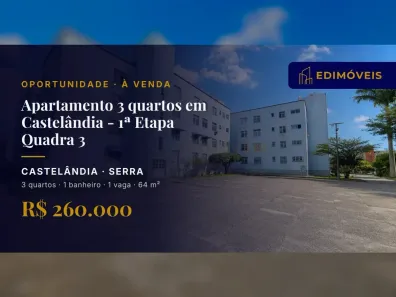 Apartamento com 3 Quartos à venda, 64m² no Castelândia, Serra