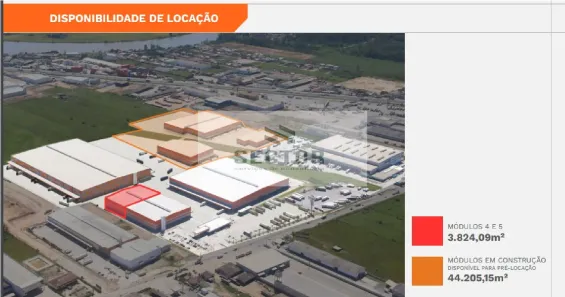 Galpão/Depósito/Armazém para alugar, 3824m² no Espinheiros, Itajaí