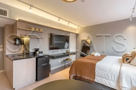 Flat com 1 Quarto à venda, 28m² no Cidade Monções, São Paulo
