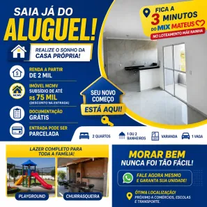 Apartamento com 2 Quartos à venda, 50m² no Jardim Bandeirantes, Maracanaú