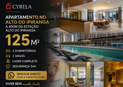 Apartamento com 3 Quartos à venda, 125m² no Vila Dom Pedro I, São Paulo
