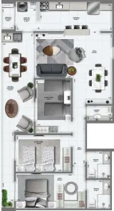 Apartamento com 3 Quartos à venda, 122m² no Guilhermina, Praia Grande