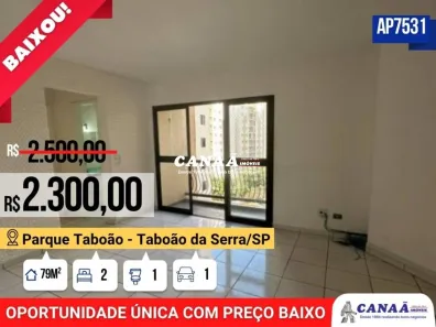 Apartamento com 2 Quartos para alugar, 79m² no Parque Taboão, Taboão da Serra