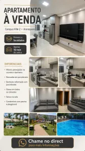 Apartamento com 2 Quartos à venda, 51m² no Campos Ville, Araraquara