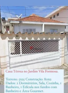 Casa com 2 Quartos à venda, 81m² no Jardim Vila Formosa, São Paulo