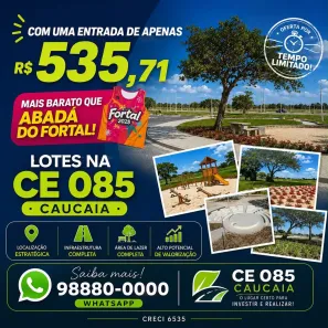 Lote/Terreno à venda, 175m² no Açude, Caucaia