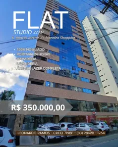 Flat com 1 Quarto à venda, 22m² no Manaíra, João Pessoa