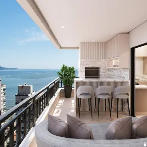 Apartamento com 3 Quartos à venda, 104m² no Balneário Perequê, Porto Belo