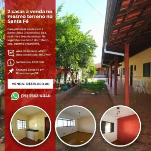 Fazenda/Sítio à venda, 435m² no Vila Santa Fé, Pirassununga