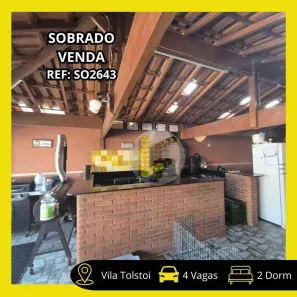Sobrado com 2 Quartos à venda, 180m² no Vila Tolstoi, São Paulo