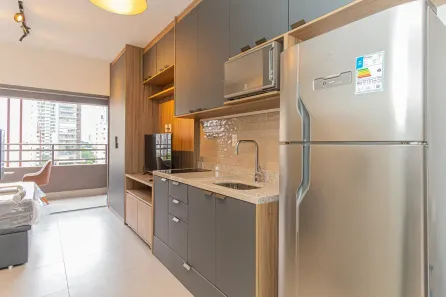 Apartamento com 1 Quarto para venda ou aluguel, 27m² no Campo Belo, São Paulo