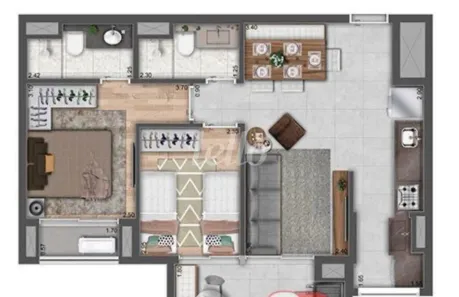 Apartamento com 2 Quartos à venda, 62m² no Jardim Independência, São Paulo