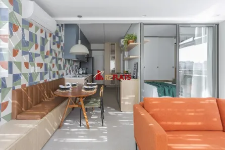 Apartamento com 1 Quarto para alugar, 55m² no Moema, São Paulo