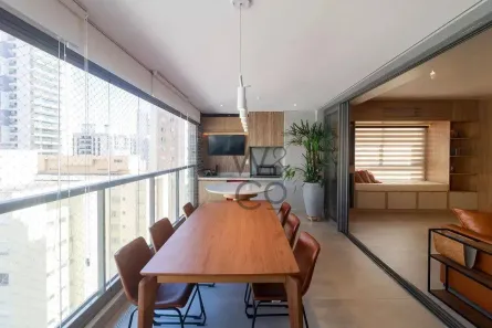 Apartamento com 3 Quartos para alugar, 141m² no Brooklin Paulista, São Paulo