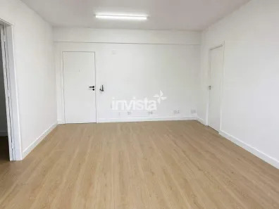Sala Comercial para alugar, 85m² no Gonzaga, Santos