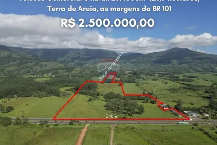 Lote/Terreno à venda, 26900m² no Centro, Terra de Areia