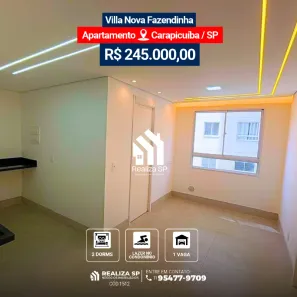 Apartamento com 2 Quartos à venda, 36m² no Pousada dos Bandeirantes, Carapicuíba