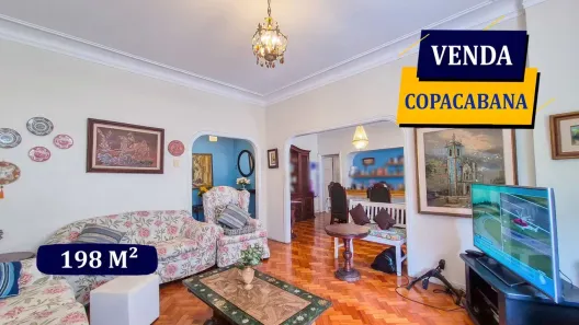 Apartamento com 4 Quartos à venda, 198m² no Copacabana, Rio de Janeiro