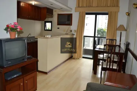 Flat com 1 Quarto para alugar, 52m² no Moema, São Paulo