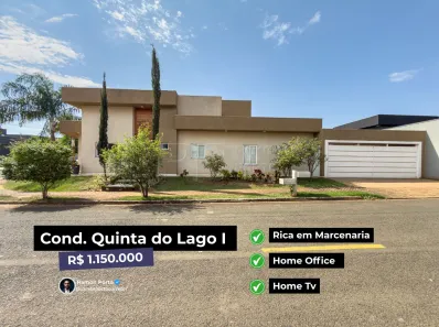 Casa de Condomínio com 3 Quartos à venda, 180m² no Quinta do Lago Residence, São José do Rio Preto