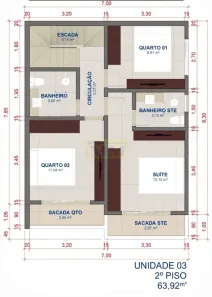 Sobrado com 3 Quartos à venda, 127m² no Cajuru, Curitiba