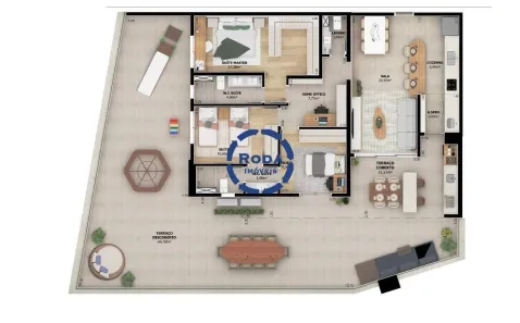 Apartamento com 3 Quartos à venda, 123m² no Boqueirão, Santos