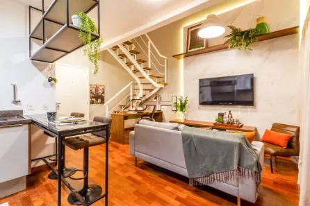 Apartamento com 1 Quarto para alugar, 60m² no Cidade Monções, São Paulo