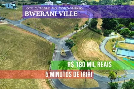 Lote/Terreno à venda, 360m² no Residencial Bwerani Ville, Anchieta