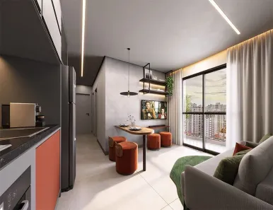 Apartamento com 2 Quartos à venda, 37m² no Sumaré, São Paulo