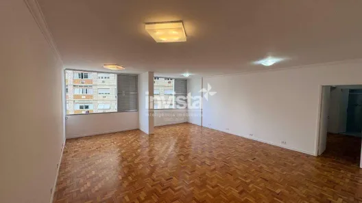 Apartamento com 3 Quartos para alugar, 152m² no José Menino, Santos