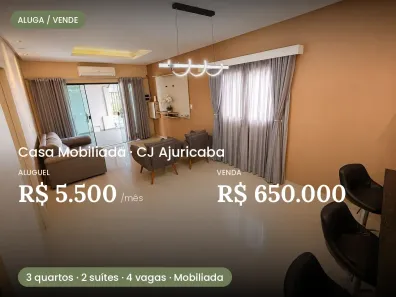 Casa com 2 Quartos para venda ou aluguel, 400m² no Alvorada, Manaus