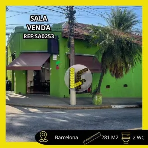 Sala Comercial à venda, 281m² no Barcelona, São Caetano do Sul