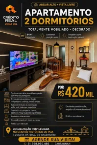 Apartamento com 2 Quartos à venda, 64m² no Centro Histórico, Porto Alegre