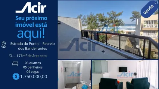Cobertura com 3 Quartos à venda, 177m² no Recreio dos Bandeirantes, Rio de Janeiro