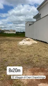 Lote/Terreno à venda, 160m² no Residencial Villaggio di Capri, Itapetininga