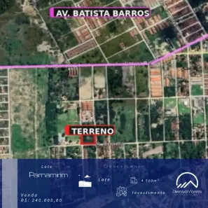 Lote/Terreno à venda, 4500m² no Santa Tereza, Parnamirim