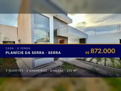 Casa com 3 Quartos à venda, 200m² no Planície da Serra, Serra