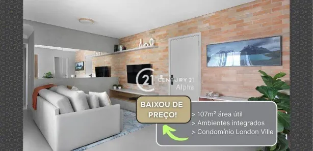 Apartamento com 3 Quartos à venda, 107m² no Dezoito do Forte Empresarial/Alphaville., Barueri