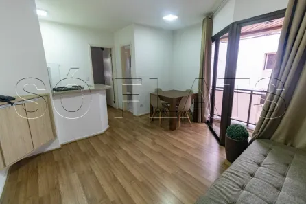 Flat com 1 Quarto para alugar, 48m² no Indianópolis, São Paulo
