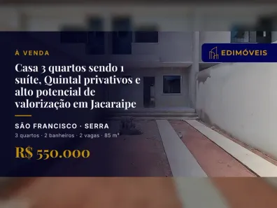 Casa com 3 Quartos à venda, 85m² no São Francisco, Serra