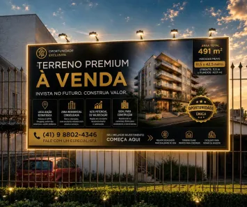 Lote/Terreno à venda, 491m² no Cajuru, Curitiba