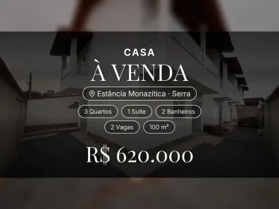 Casa com 3 Quartos à venda, 100m² no Estância Monazítica, Serra