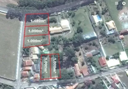 Lote/Terreno à venda, 1000m² no Granjas Rurais Reunidas São Judas Tadeu, Taubaté