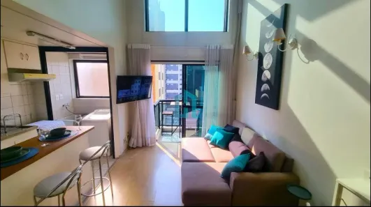 Apartamento com 1 Quarto para venda ou aluguel, 44m² no Moema, São Paulo