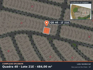 Lote/Terreno à venda, 484m² no Eparque Mirage, São José do Rio Preto
