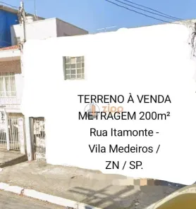 Lote/Terreno à venda, 200m² no Vila Medeiros, São Paulo